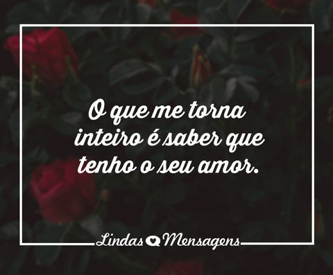 Por amor a gente fica. Por amor a gente espera. Mas por amor a